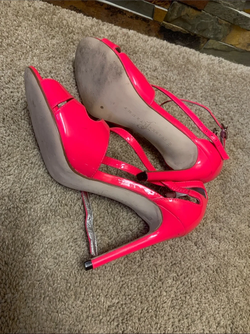 Ivanka trump Women’s Hot Pink Strappy High Heel Sandals 7